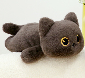 Piccolo simpatico <span class=keywords><strong>gatto</strong></span> Siamese in poliestere peluche giocattolo Kawaii <span class=keywords><strong>Anime</strong></span> ha sottolineato il regalo perfetto per l'anniversario dei bambini ricamato - Product Image 5