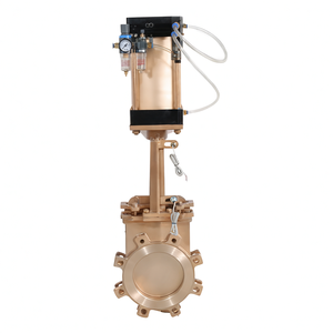 Válvula de Cuchilla Neumática COVNA de 4 Pulgadas, Válvula de Cuchilla de Acero Fundido con Sello Suave, Válvula de Cuchilla para Lodos - Product Image 2