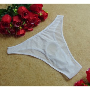 Sous-vêtements sexy pour hommes, string en mesh respirant, entrejambe ouvert, lingerie transparente pour hommes - Product Image 4
