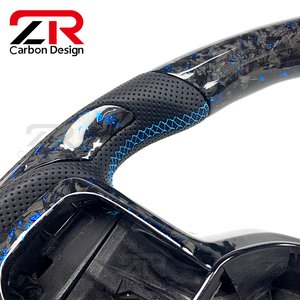 Accessoires intérieurs de voiture personnalisés en fibre de carbone forgée et cuir véritable pour volant de <span class=keywords><strong>Ford</strong></span> <span class=keywords><strong>Raptor</strong></span> <span class=keywords><strong>F</strong></span>-150 F150 XLT F250 2024 - Product Image 5
