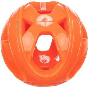 Pelota de nido de abeja TPR de 6 cm, juguete interactivo naranja para mascotas - Product Image 2
