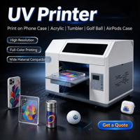 Imprimante UV DTF A3 à plat pour bouteilles d'eau, coques de téléphone en acrylique, autocollants, balles de golf – Fournisseur d'usine