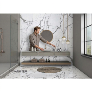Carreaux de sol en porcelaine émaillée grand format 800x1600mm, aspect marbre, carreaux muraux design premium 80x160cm - Product Image 3