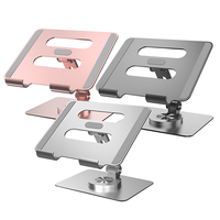 Support de tablette pliable rotatif à 360 degrés en alliage d'aluminium pour ordinateur portable Support de tablette portable pour iPad