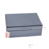 Caja organizadora de joyas con soporte de anillo, caja de embalaje de vidrio con espejo, de cuero