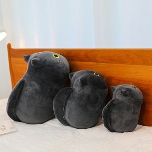 Nuevo Peluche de Gato de Ojos Redondos Súper Suave, Bordado, de Felpa, Relleno de Algodón PP, Muñeco Antiestrés, Regalo de Cumpleaños para Niños - Product Image 3