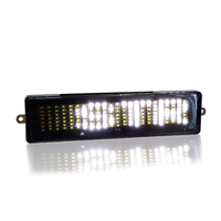 Letrero LED Exterior Mini para Motocicleta, Letrero LED Desplazable Intermitente, Programable a Distancia, con Texto en Inglés y Números