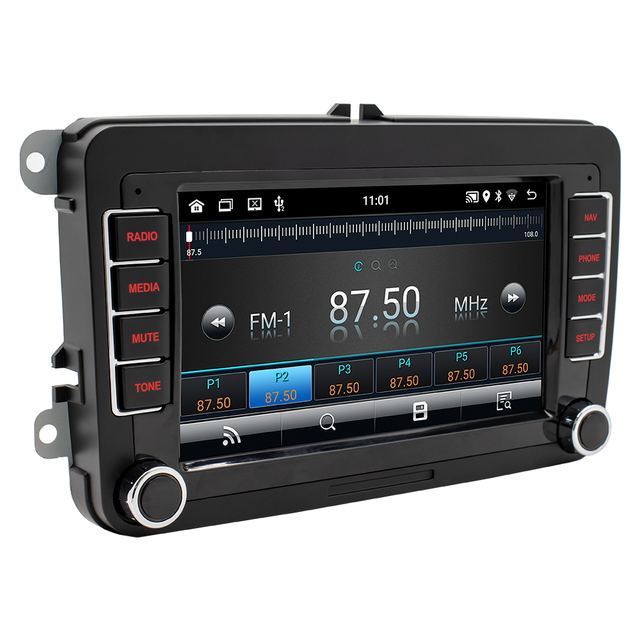 Android Car Stereo Radio 7 Inch for VW for GPS WiFi Mirror Link Double Din with Backup Camera and CarPlay