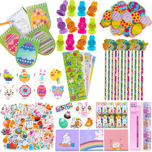 DAMAI Christmas & Easter Plastic Egg Hunt <b>Kit</b> with Pre-Filled Animal Toys for Kids Party Favors and Easter Gifts - Product Image 3