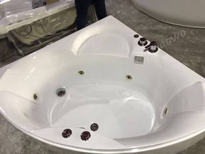 Baignoires de spa en acrylique de haute qualité maisons préfabriquées jacouzi d'angle avec lumières LED pour baignoire pour 2 personnes - Product Image 4