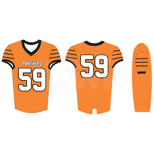 Maillot de football américain jeunesse de haute qualité vêtements de sport grande taille pour adultes XL à 5XL respirant short de haute qualité inclus - Product Image 2