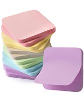 Blocs-notes adhésifs créatifs personnalisés avec coins arrondis et blocs-notes multicolores pour rappels en classe – Vente en gros