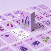 Cartes de jeu de Mahjong en papier rigide, Mahjong américain traditionnel chinois, jeux de cartes pour les fêtes de famille