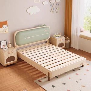 New Style Bedroom Modern Cheap Solid Wood Kids <strong>Bed</strong> Furniture Simple Ash Wood <strong>Bed</strong> Wooden Child <strong>Bed</strong> With <strong>Chest</strong> - Product Image 5