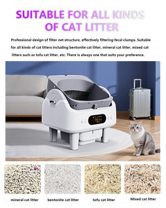Produits tendance 2025 nouveautés Auto litière pour chat <span class=keywords><strong>Robot</strong></span> machines grande toilette électronique intelligente pour chat - Product Image 4