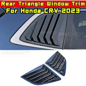 Garniture de fenêtre triangulaire arrière de voiture style « Shark Cheek » pour Honda CRV 2023, cache de garniture de fenêtre latérale arrière, accessoires automobiles - Product Image 3