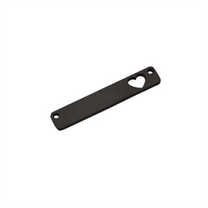 Dijes Rectangulares de Acero Inoxidable con Forma de Corazón Hueco, Altamente Pulidos, para la Fabricación de Joyería - Product Image 3