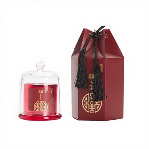 Set Regalo di Candele Profumate di Lusso per Matrimonio, Candela in Cera di Soia Rossa con Confezione Regalo per Damigelle, Bomboniera Nuziale - Product Image 6