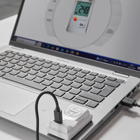 Medidor de Temperatura y Humedad Mini de Alta Precisión Original T174H, Registrador de Temperatura para Oficina y Cuarto Frío 0572 1741