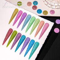 Vendeeni 15 couleurs Super Shiny Macaron Flash Gel Polish Collection GRATUIT TPO HEMA OEM Glitter Réfléchissant Disco Gel Vernis À Ongles