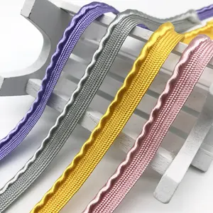 Wholesale Rayon 9mm Garment Accessories Tape Webbing Braided Piping Cord For Upholstery