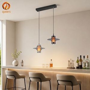 Lámpara <span class=keywords><strong>Colgante</strong></span> Minimalista Blanca y Negra, Lámpara Lineal <span class=keywords><strong>de</strong></span> Aluminio para Isla <span class=keywords><strong>de</strong></span> Cocina Moderna y Mesa <span class=keywords><strong>de</strong></span> Comedor con Elegante Acabado Negro - Product Image 3
