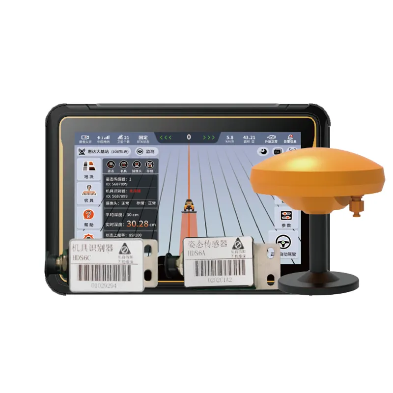 JT408 مجموعة التوجيه التلقائي للجرار الزراعي لأنظمة توجيه السيارات GNSS GPS للجرار مع الهوائي والتابلت