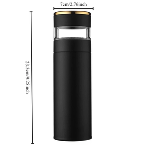 Taza de té inteligente con medición de temperatura 316, taza aislada con pantalla LED de temperatura, taza de viaje con filtro de acero inoxidable - Product Image 2