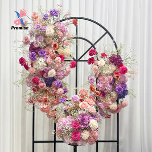 Romantic Multi-Tone Pink Purple Full Wedding Arch <b>Flower</b> Set <b>Artificial</b> Floral Arrangement for Complete Wedding Backdrop - Product Image 1