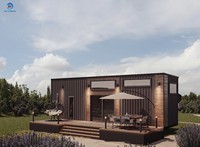 Maison Modulaire Préfabriquée de Luxe Moderne en Panneaux Sandwich, Petite Maison Extérieure, Installation Facile, Unité d'Hébergement Modulaire Type Granny Flat