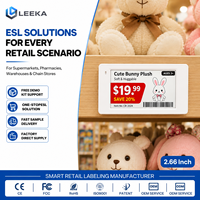 Etiqueta de Precio Electrónica LEEKA de 2.66 Pulgadas con Tinta Electrónica y Software SDK Gratuito para Farmacias, Tiendas Minoristas y Supermercados, Personalizable para Proveedores, con Certificaciones CE, FCC y RoHS