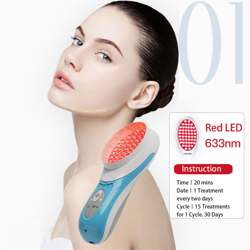 Set Red Skin Medical ISO13485 Portable Red Light Therapy Device with 48 LEDs for ...