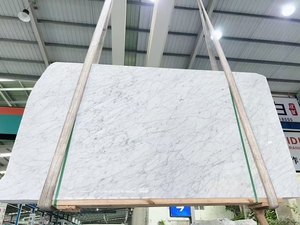 Calcita Blanca de Carrara Italiana con Vetas Negras, Losa Grande Premium Moderna para Dormitorio, Baño, Cocina, Villa, Sala de Estar, Comedor - Product Image 3