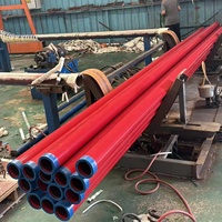 Tuyaux d'incendie rainurés en acier galvanisé avec revêtement époxy rouge Fm&ul BAOLAI pour sprinklers, conformes ASTM A53/795