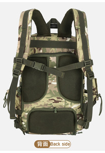 男性用ジムフィットネスポリエステルMochilasバッグ用,卸売カスタム45L戦術的なモールカモフラージュバックパック盗難防止リュックサックジッパー - Product Image 5