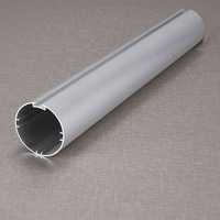 El tubo de aluminio de alta calidad de 55MM se puede utilizar para persianas enrollables de cadena eléctrica inteligente de techo solar G55D