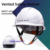 Casque de sécurité de construction ventilé Premium ABS Shell Ratchet Suspension Bump Cap Respirant Construction Casque de travail industriel