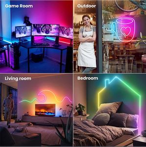 <span class=keywords><strong>Tira</strong></span> de Luces <span class=keywords><strong>LED</strong></span> de Neón Flexible SMD5050 WS2811, Direccionable, Pixel a Color, <span class=keywords><strong>RGB</strong></span>, 5m, Dc24v, 60leds/m - Product Image 3