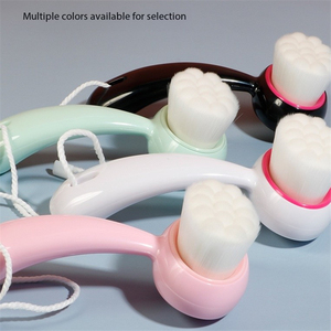 Silikon-Doppelseitige Weichborsten-Reinigungsbürste Manueller Entferner für Mitesser und Porenreinigung Make-up-Werkzeug-Reiniger - Product Image 1