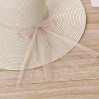 Chapeau de soleil rétro pour femme, large bord souple, style sombrero, avec dentelle florale et ruban, idéal pour la pêche et les activités de plein air, décontracté et tendance.