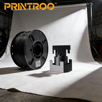 Filament d'imprimante 3D PRINTROO Original Black ASA-CF 1,75 mm, bobine de 1 kg, ASA renforcé avec des fibres de carbone, haute rigidité, résistance aux UV