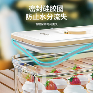 Outdoor Portable Food Storage <b>Container</b> Rectangle Clip On Lid Airtight Large Capacity For Camping <b>Refrigerator</b> Use - Product Image 4