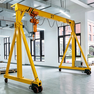 Hot Sale 1t 2t 3t 5t Outdoor Portable Hoist Gantry Crane Mobile Small Gantry Crane for Yard Lifting - Product Image 2