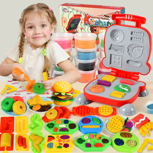 Ensemble de moules à burger en pâte à modeler pour enfants certifiés ASTM CPC, tendance, pour jeu créatif DIY en classe, cadeau - Product Image 1