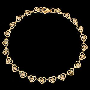 Herz-Armband vergoldeter Schmuck, Designer-Herz-Armband für Damen Edelstahl-Schmuckzubehör - Product Image 1