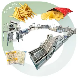 Fully Automated Chip Food Fresh Product Line Potato Full Automatic Fry Make Machine for Small Business