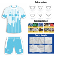 Jersey Sepak Bola Kustom dengan Sublimasi Penuh, Nama dan Nomor Tim Anda, OEM Dropship.