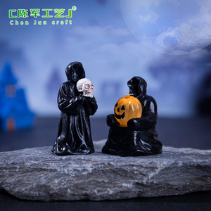 Chenjuns transfronterizo nuevo Halloween muerte Dios fantasma estatuilla, Micro-Paisaje Diy accesorios decorativos, Mini escritorio pequeño Orn - Product Image 5