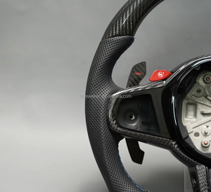 พวงมาลัยคาร์บอนไฟเบอร์แบบกำหนดเองสำหรับ BMW F30 <span class=keywords><strong>F10</strong></span> F15 F36 F01 F20 F22 F25 F31 F32 M3 M4 M5 M6 G20 G30 ไม่มีถุงลมนิรภัย - Product Image 5