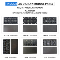 Módulo LED GOB para Interiores, 320x160, Alta Resolución, Comercial, Hub75, Pantalla a Todo Color, Módulo de Fuente de Alimentación para TV LED